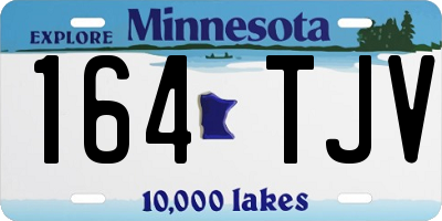 MN license plate 164TJV