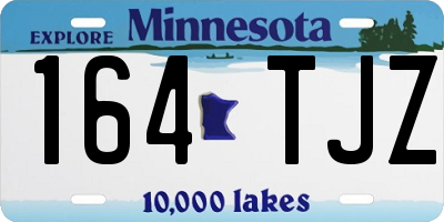 MN license plate 164TJZ