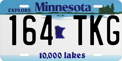 MN license plate 164TKG