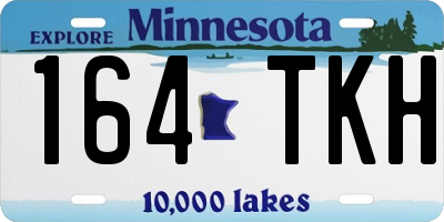 MN license plate 164TKH