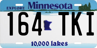 MN license plate 164TKI