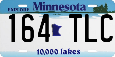 MN license plate 164TLC