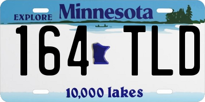 MN license plate 164TLD