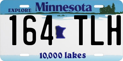 MN license plate 164TLH