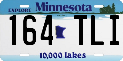 MN license plate 164TLI