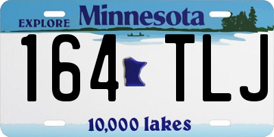MN license plate 164TLJ