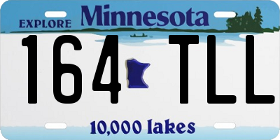 MN license plate 164TLL