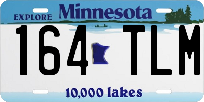 MN license plate 164TLM