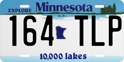 MN license plate 164TLP