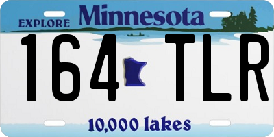 MN license plate 164TLR