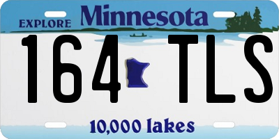 MN license plate 164TLS