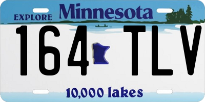MN license plate 164TLV