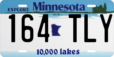 MN license plate 164TLY
