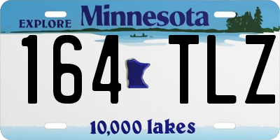 MN license plate 164TLZ
