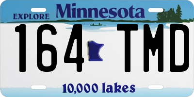MN license plate 164TMD