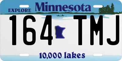 MN license plate 164TMJ