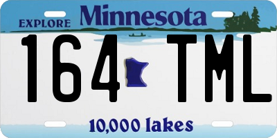 MN license plate 164TML