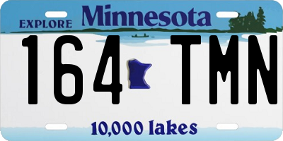 MN license plate 164TMN