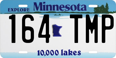 MN license plate 164TMP