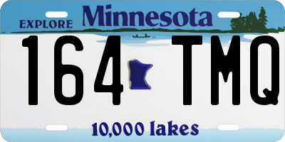 MN license plate 164TMQ