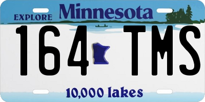 MN license plate 164TMS