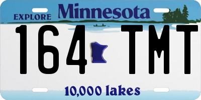 MN license plate 164TMT