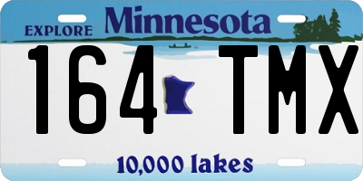 MN license plate 164TMX