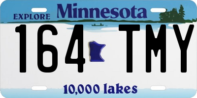 MN license plate 164TMY