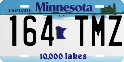 MN license plate 164TMZ