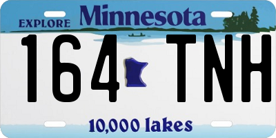 MN license plate 164TNH