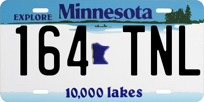 MN license plate 164TNL