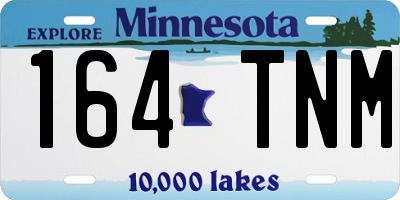 MN license plate 164TNM