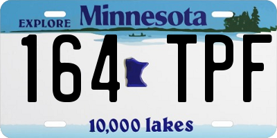 MN license plate 164TPF