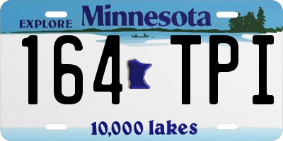MN license plate 164TPI