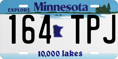 MN license plate 164TPJ