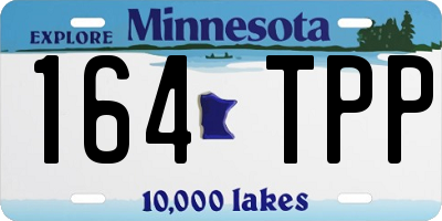 MN license plate 164TPP