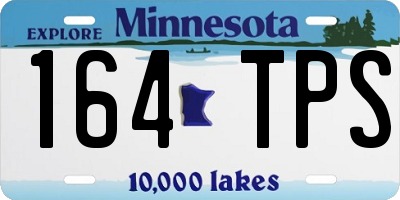 MN license plate 164TPS