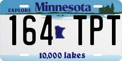 MN license plate 164TPT