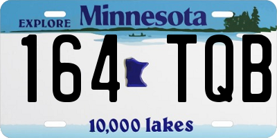 MN license plate 164TQB
