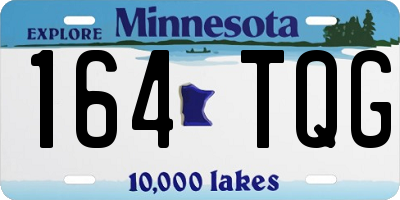 MN license plate 164TQG