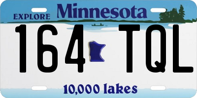 MN license plate 164TQL