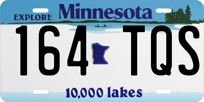 MN license plate 164TQS