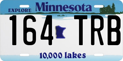 MN license plate 164TRB