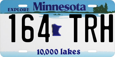 MN license plate 164TRH