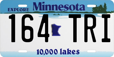 MN license plate 164TRI