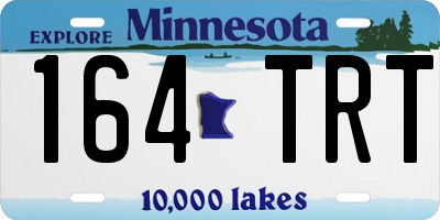 MN license plate 164TRT