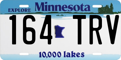 MN license plate 164TRV
