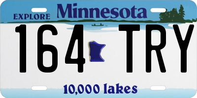 MN license plate 164TRY
