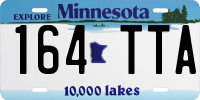MN license plate 164TTA