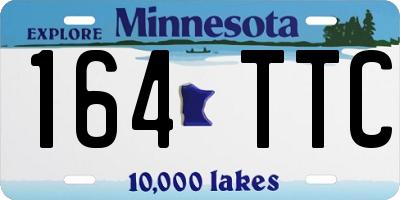 MN license plate 164TTC